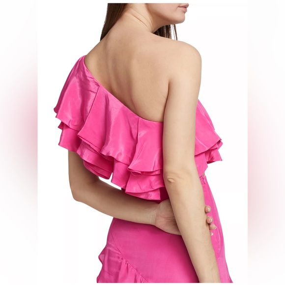 NWT FARM Rio [2-Pc] Marocaine Asymmetric Ruffle Skirt &  Ruffle Top - Picture 10 of 12